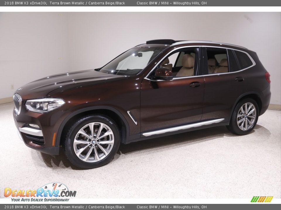 2018 BMW X3 xDrive30i Terra Brown Metallic / Canberra Beige/Black Photo #3