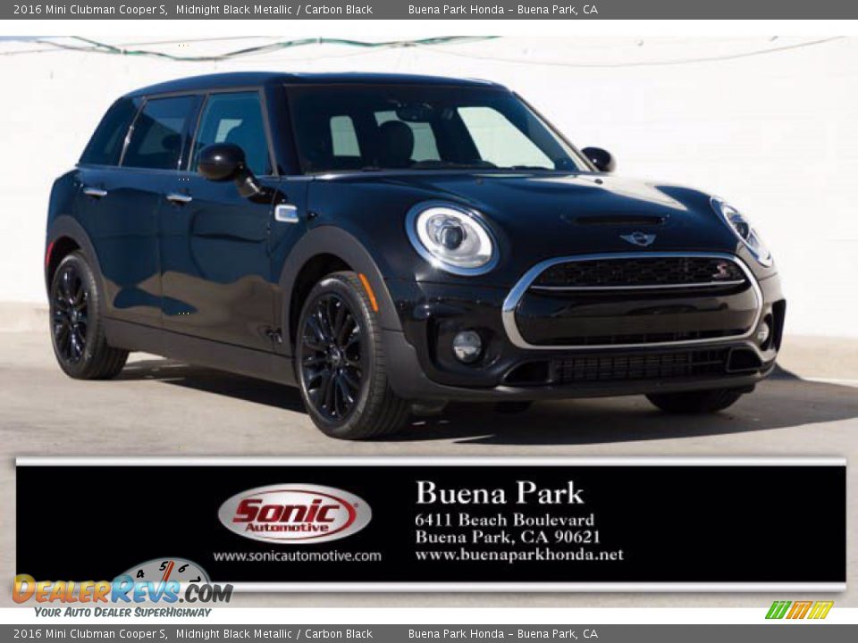 2016 Mini Clubman Cooper S Midnight Black Metallic / Carbon Black Photo #1