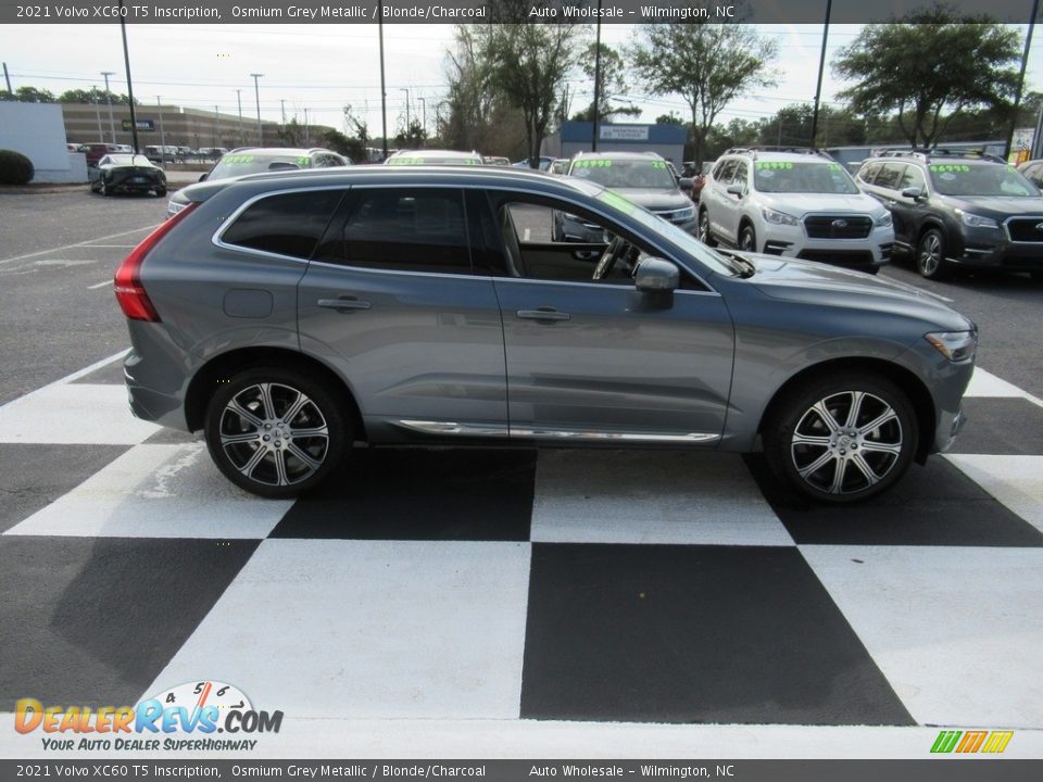2021 Volvo XC60 T5 Inscription Osmium Grey Metallic / Blonde/Charcoal Photo #3