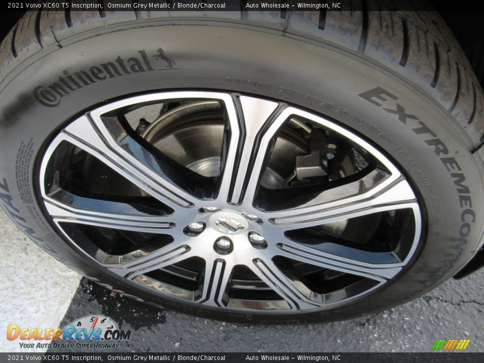 2021 Volvo XC60 T5 Inscription Osmium Grey Metallic / Blonde/Charcoal Photo #7