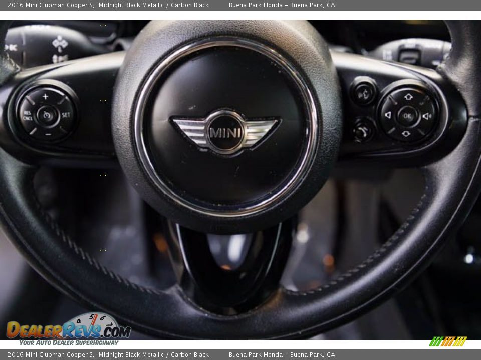 2016 Mini Clubman Cooper S Midnight Black Metallic / Carbon Black Photo #13