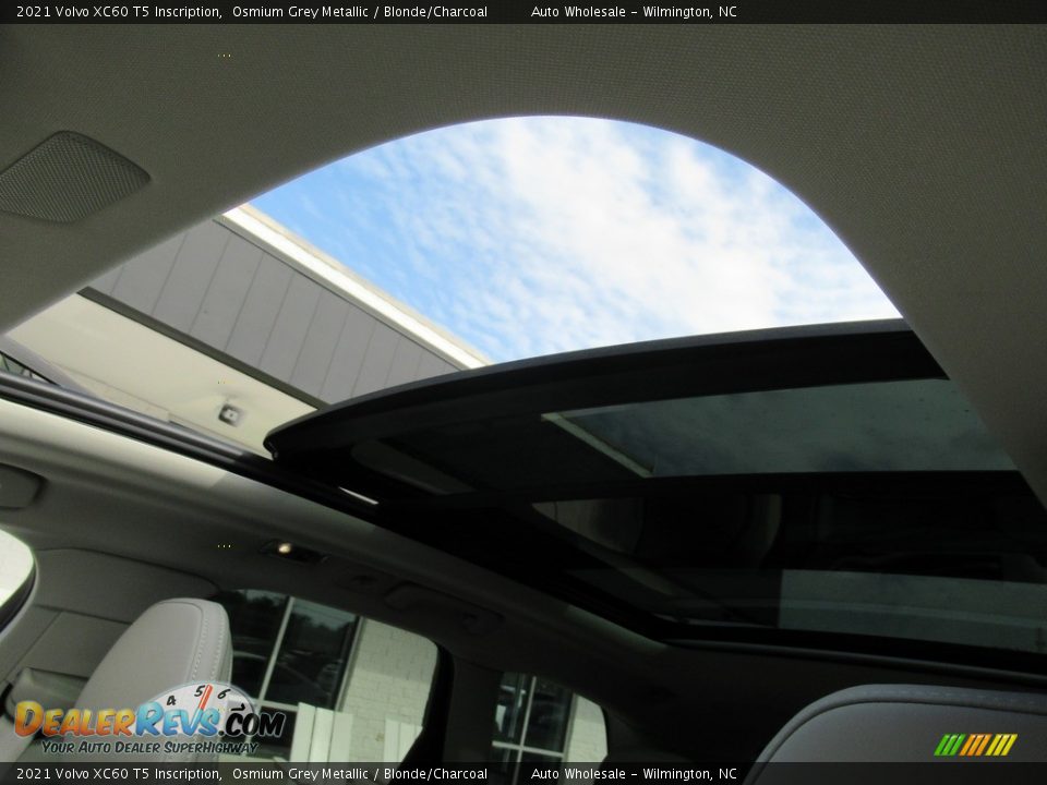 2021 Volvo XC60 T5 Inscription Osmium Grey Metallic / Blonde/Charcoal Photo #11