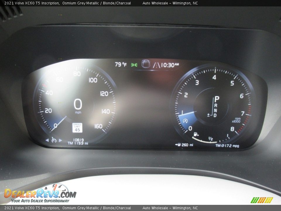 2021 Volvo XC60 T5 Inscription Osmium Grey Metallic / Blonde/Charcoal Photo #16