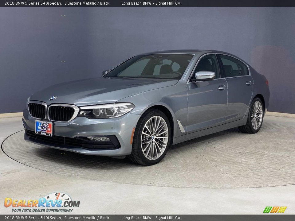 2018 BMW 5 Series 540i Sedan Bluestone Metallic / Black Photo #3