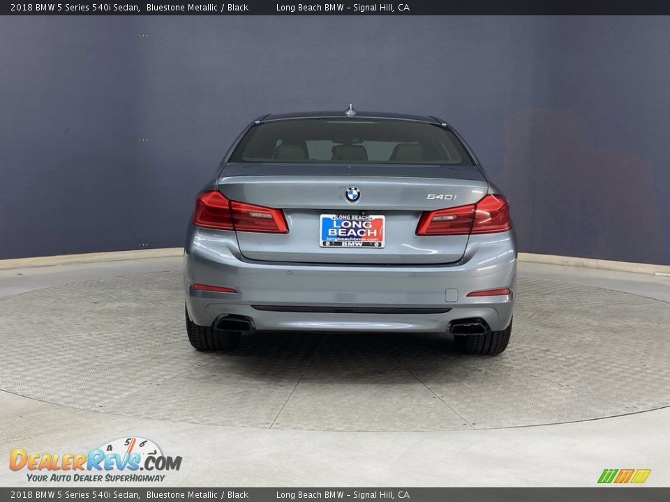 2018 BMW 5 Series 540i Sedan Bluestone Metallic / Black Photo #4