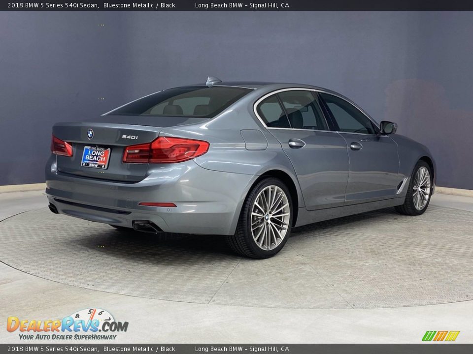 2018 BMW 5 Series 540i Sedan Bluestone Metallic / Black Photo #5