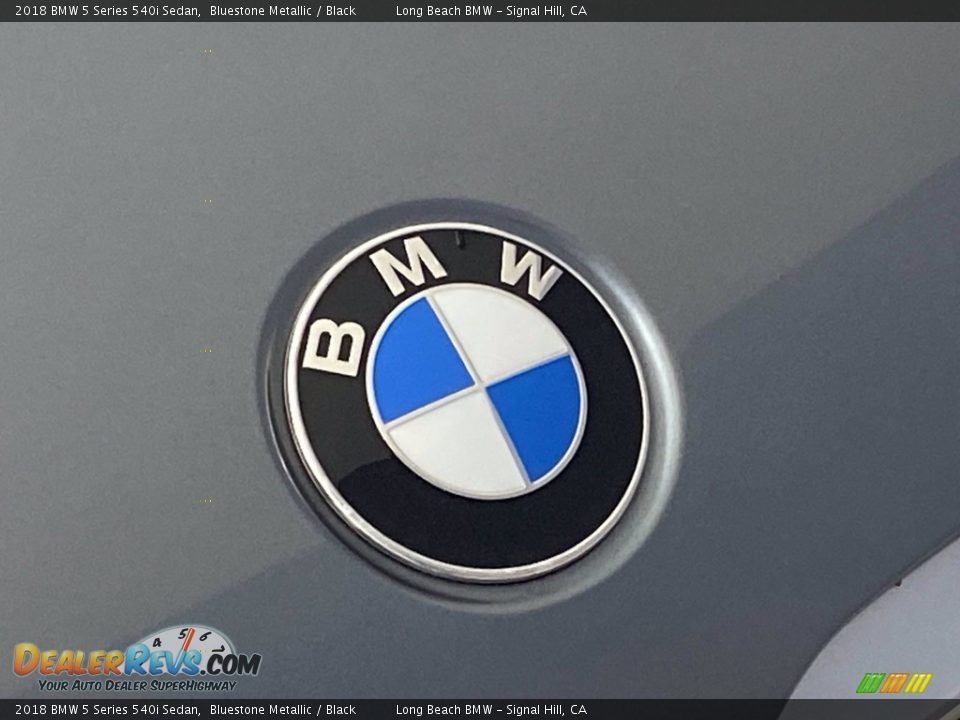 2018 BMW 5 Series 540i Sedan Bluestone Metallic / Black Photo #7
