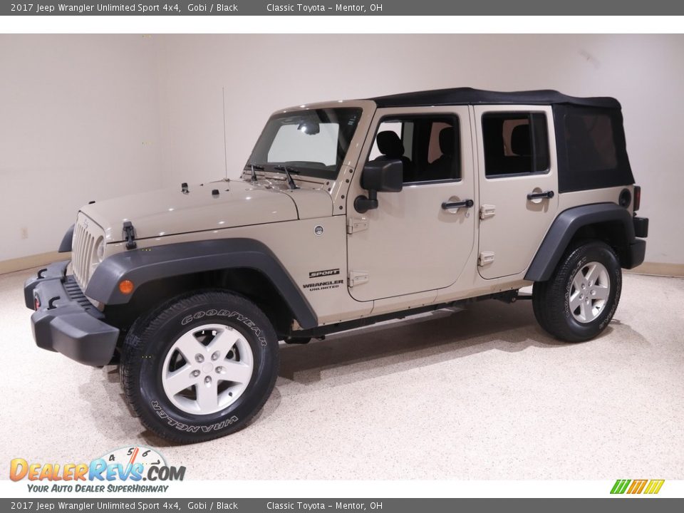 2017 Jeep Wrangler Unlimited Sport 4x4 Gobi / Black Photo #3