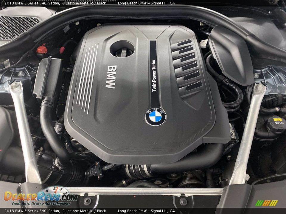 2018 BMW 5 Series 540i Sedan Bluestone Metallic / Black Photo #11