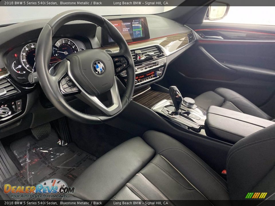 2018 BMW 5 Series 540i Sedan Bluestone Metallic / Black Photo #15