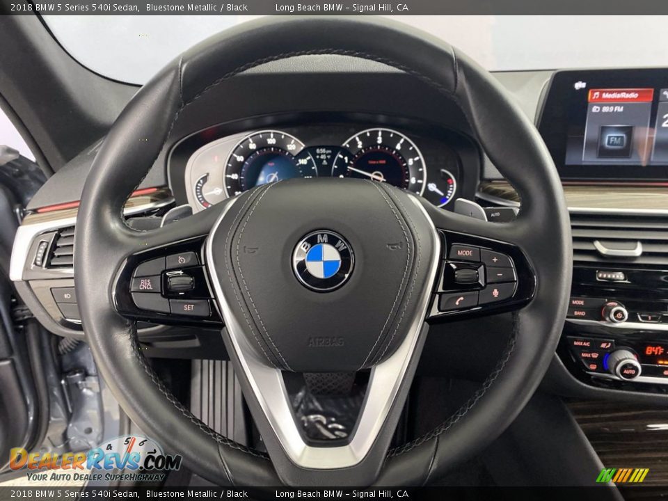 2018 BMW 5 Series 540i Sedan Bluestone Metallic / Black Photo #17