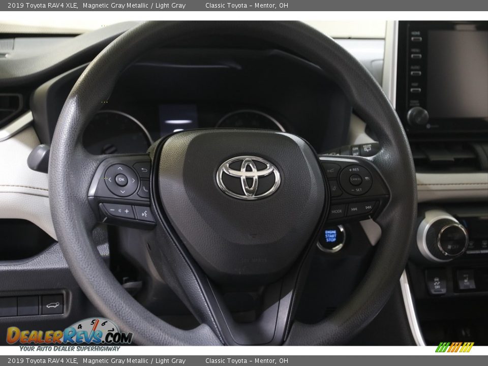 2019 Toyota RAV4 XLE Magnetic Gray Metallic / Light Gray Photo #7
