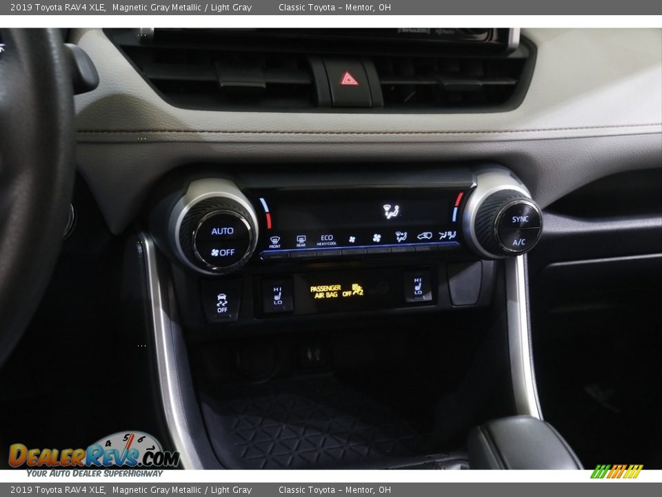 2019 Toyota RAV4 XLE Magnetic Gray Metallic / Light Gray Photo #12