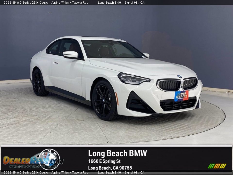 2022 BMW 2 Series 230i Coupe Alpine White / Tacora Red Photo #1