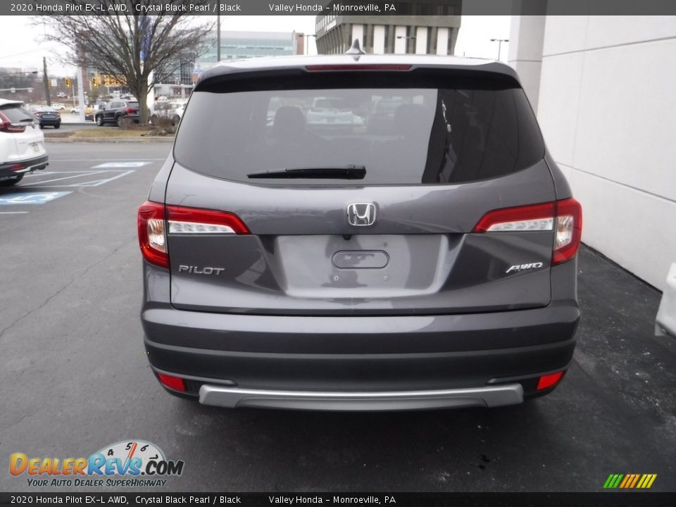2020 Honda Pilot EX-L AWD Crystal Black Pearl / Black Photo #8