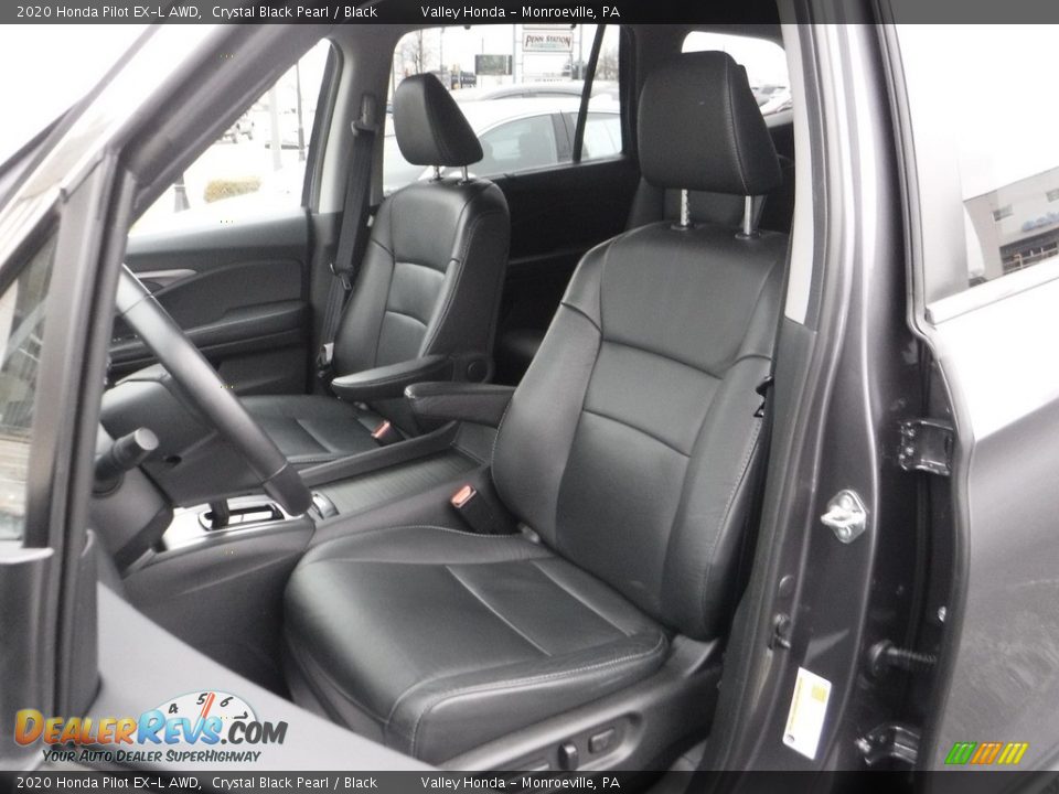 2020 Honda Pilot EX-L AWD Crystal Black Pearl / Black Photo #15