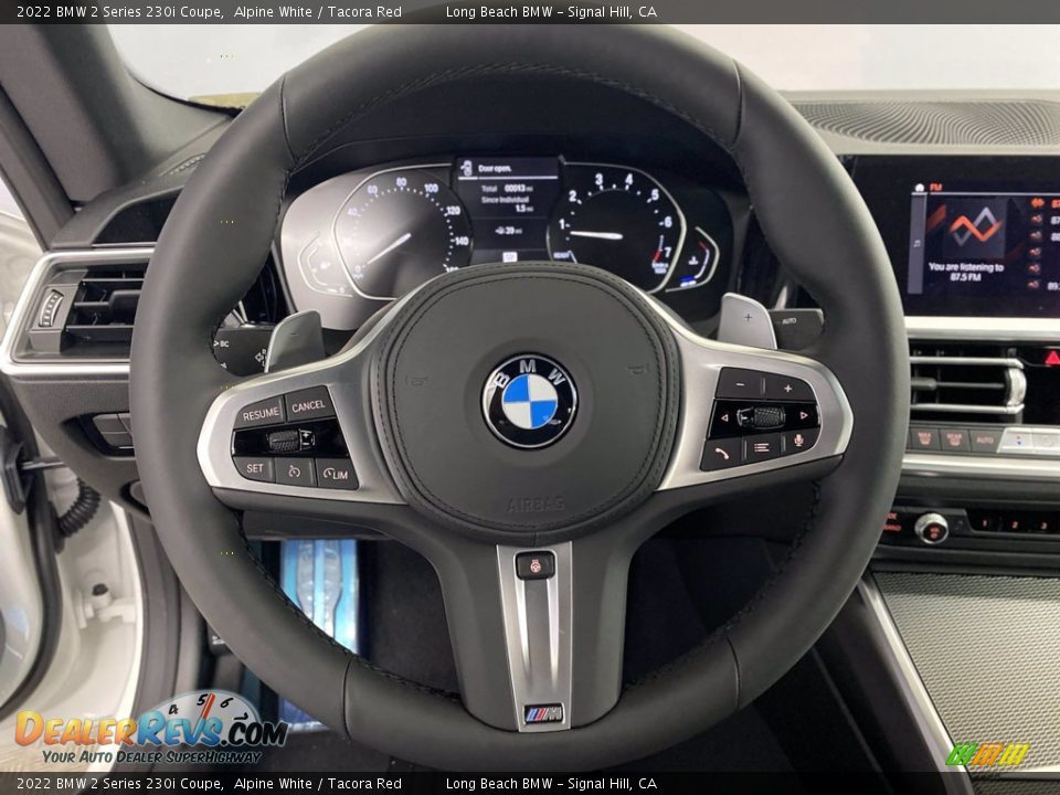 2022 BMW 2 Series 230i Coupe Alpine White / Tacora Red Photo #14