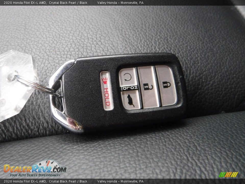 2020 Honda Pilot EX-L AWD Crystal Black Pearl / Black Photo #34
