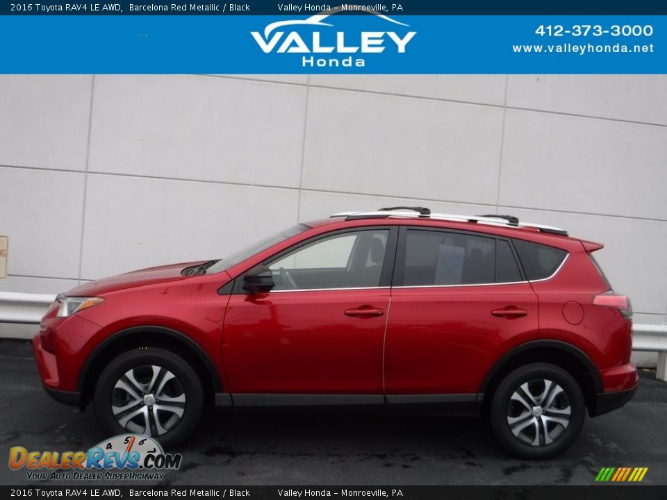 2016 Toyota RAV4 LE AWD Barcelona Red Metallic / Black Photo #2