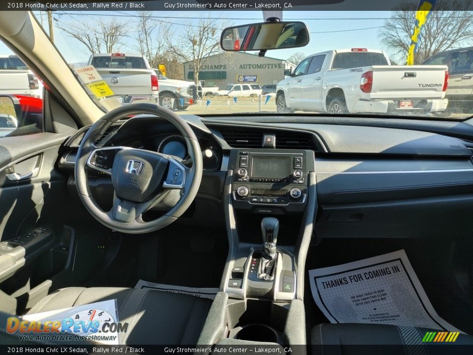 2018 Honda Civic LX Sedan Rallye Red / Black Photo #4