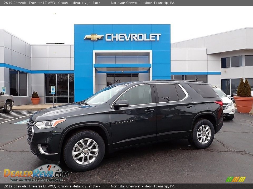 2019 Chevrolet Traverse LT AWD Graphite Metallic / Jet Black Photo #1