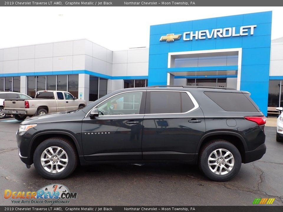 2019 Chevrolet Traverse LT AWD Graphite Metallic / Jet Black Photo #3