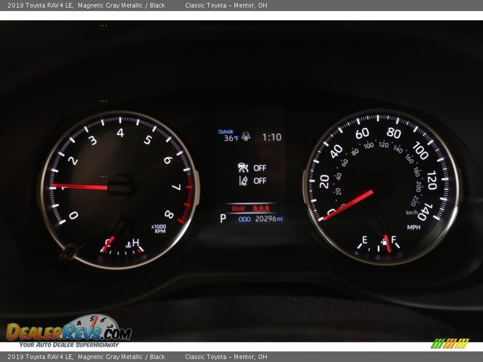 2019 Toyota RAV4 LE Magnetic Gray Metallic / Black Photo #8