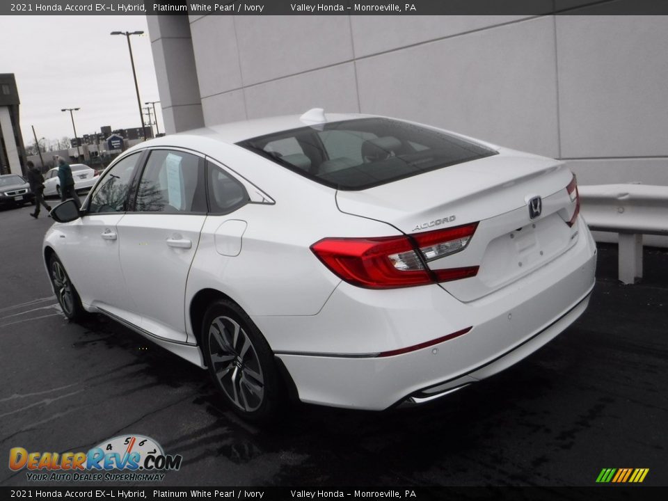 2021 Honda Accord EX-L Hybrid Platinum White Pearl / Ivory Photo #10