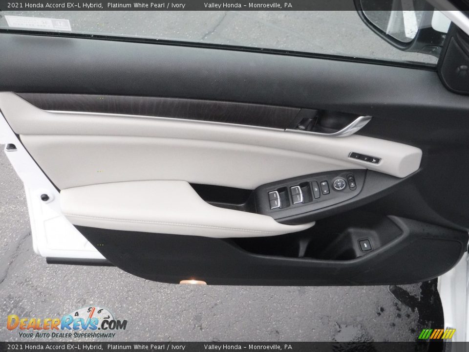 2021 Honda Accord EX-L Hybrid Platinum White Pearl / Ivory Photo #13