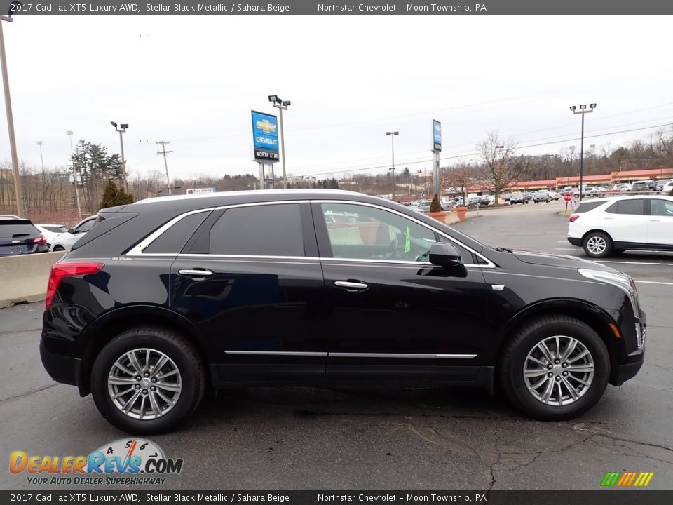 2017 Cadillac XT5 Luxury AWD Stellar Black Metallic / Sahara Beige Photo #10