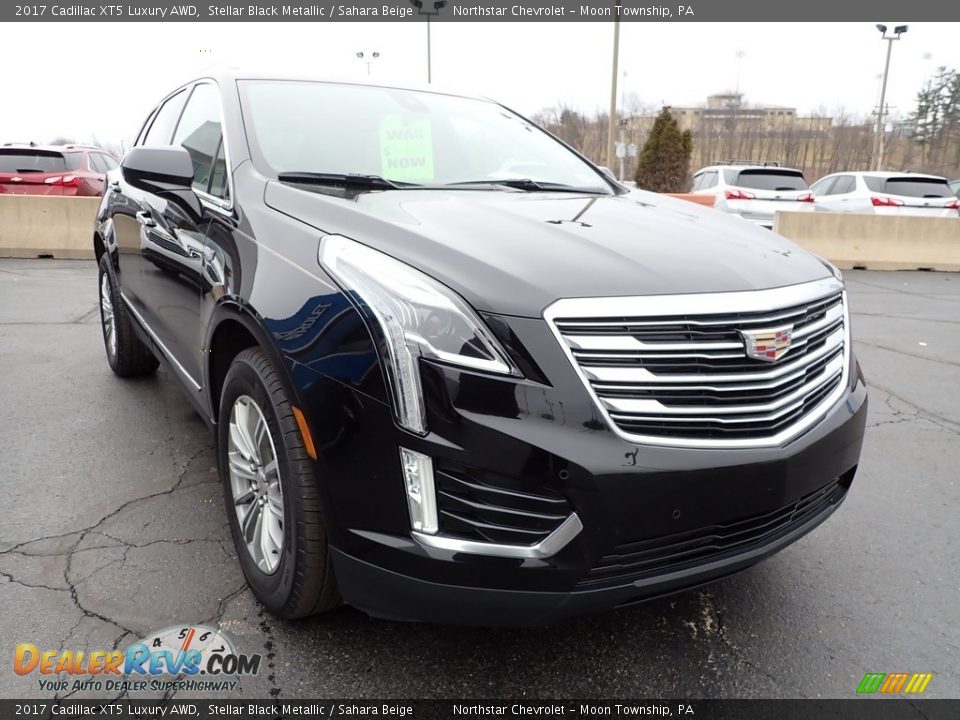 2017 Cadillac XT5 Luxury AWD Stellar Black Metallic / Sahara Beige Photo #12