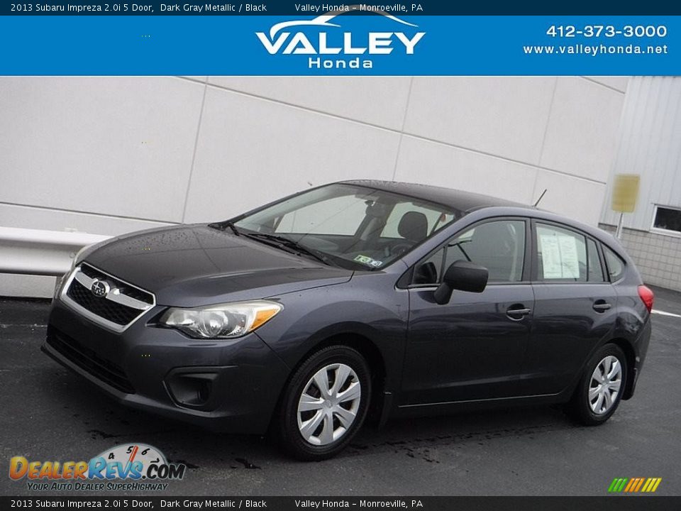 2013 Subaru Impreza 2.0i 5 Door Dark Gray Metallic / Black Photo #1