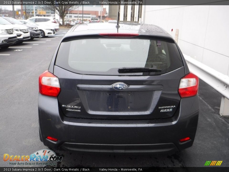 2013 Subaru Impreza 2.0i 5 Door Dark Gray Metallic / Black Photo #7