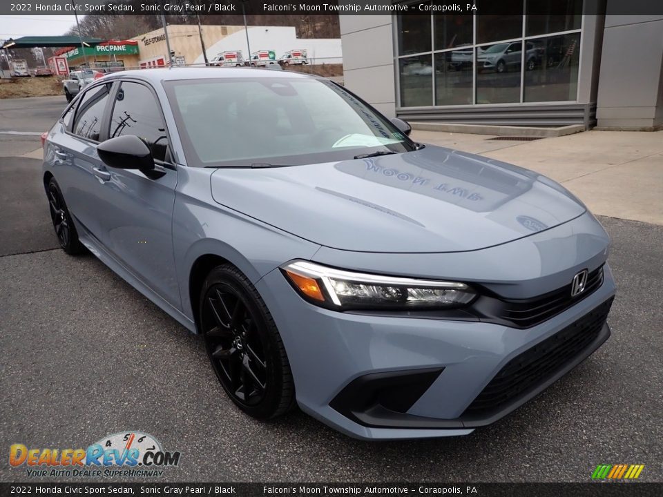 2022 Honda Civic Sport Sedan Sonic Gray Pearl / Black Photo #9