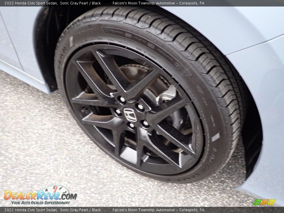 2022 Honda Civic Sport Sedan Sonic Gray Pearl / Black Photo #10