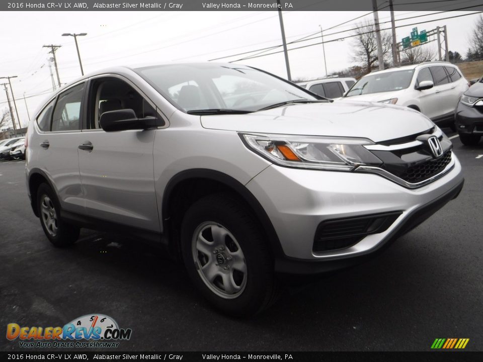 2016 Honda CR-V LX AWD Alabaster Silver Metallic / Gray Photo #5