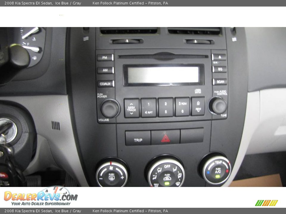 2008 Kia Spectra EX Sedan Ice Blue / Gray Photo #3