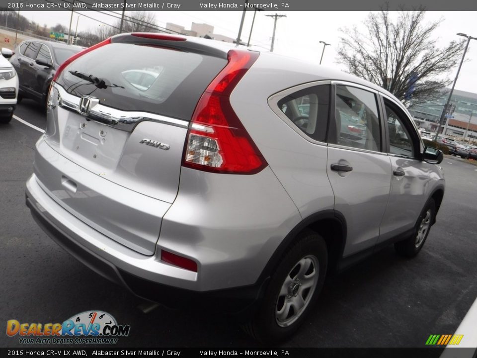 2016 Honda CR-V LX AWD Alabaster Silver Metallic / Gray Photo #7