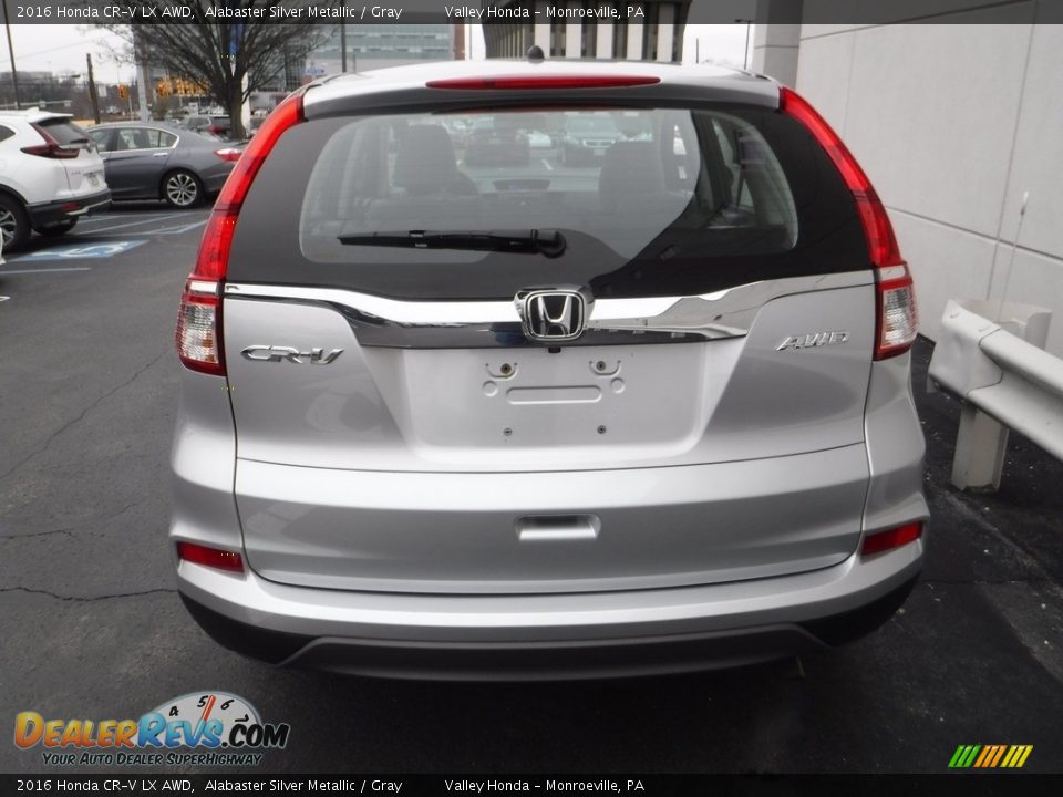 2016 Honda CR-V LX AWD Alabaster Silver Metallic / Gray Photo #8