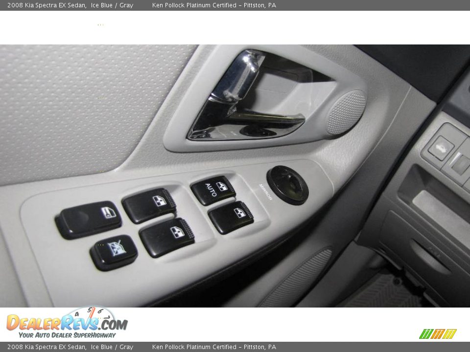 2008 Kia Spectra EX Sedan Ice Blue / Gray Photo #4
