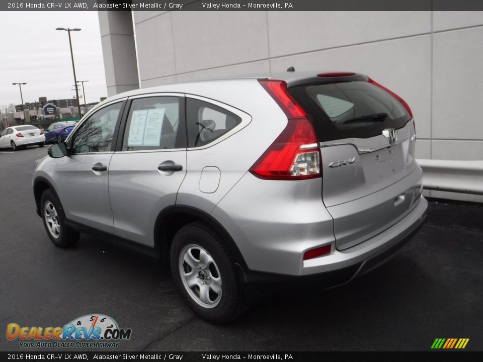 2016 Honda CR-V LX AWD Alabaster Silver Metallic / Gray Photo #9