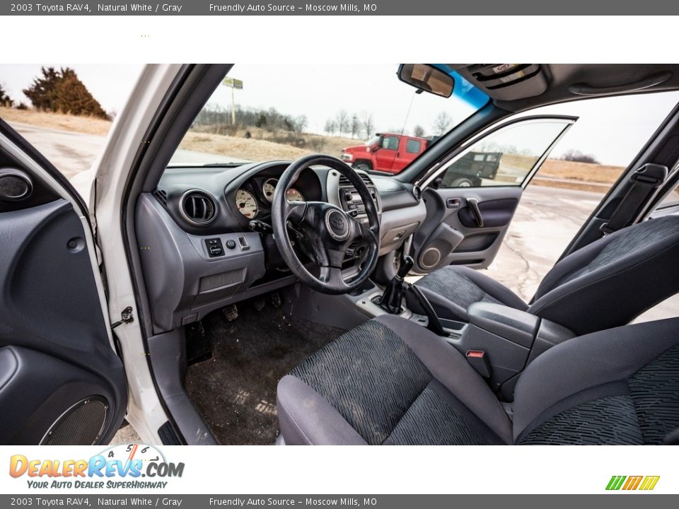 2003 Toyota RAV4 Natural White / Gray Photo #19