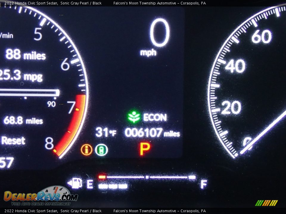 2022 Honda Civic Sport Sedan Sonic Gray Pearl / Black Photo #28