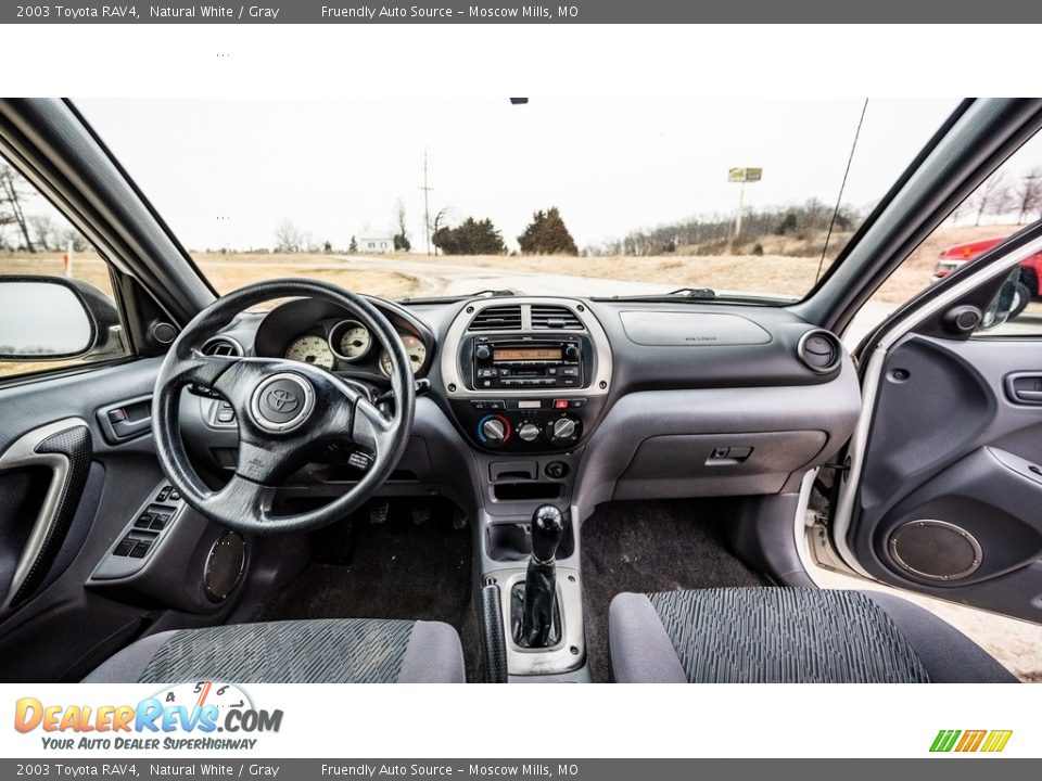 2003 Toyota RAV4 Natural White / Gray Photo #28