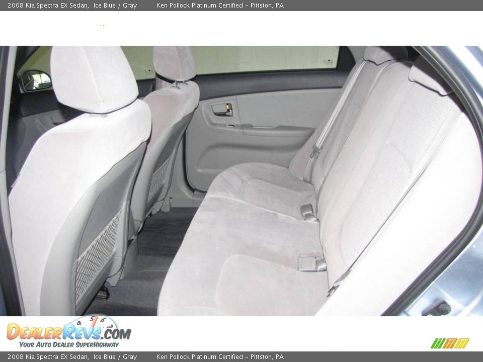 2008 Kia Spectra EX Sedan Ice Blue / Gray Photo #13