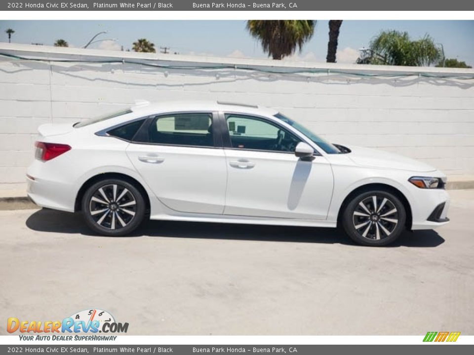 2022 Honda Civic EX Sedan Platinum White Pearl / Black Photo #8