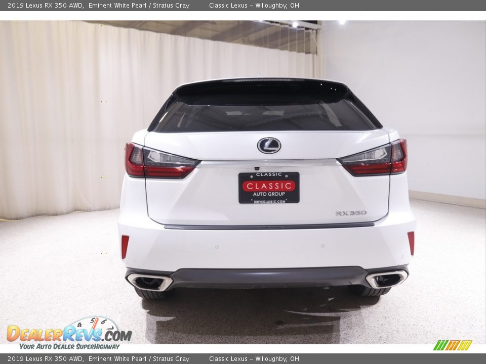 2019 Lexus RX 350 AWD Eminent White Pearl / Stratus Gray Photo #20