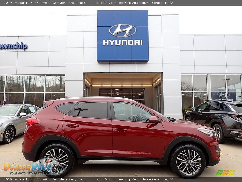 2019 Hyundai Tucson SEL AWD Gemstone Red / Black Photo #1