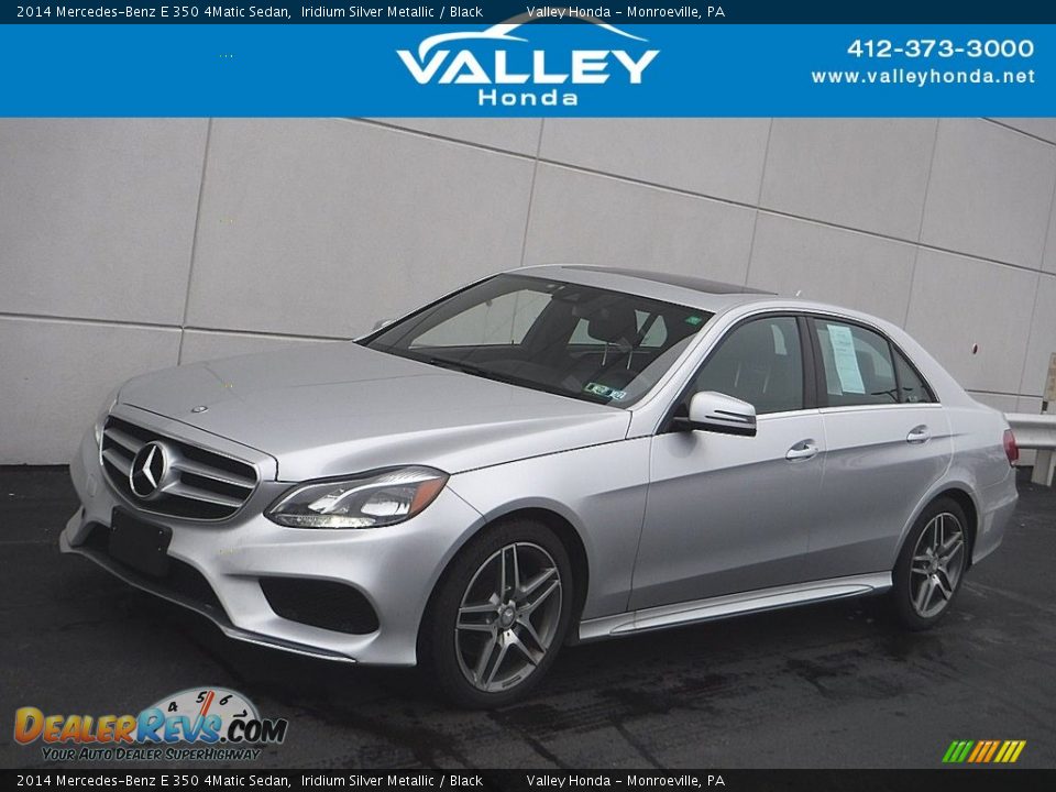 2014 Mercedes-Benz E 350 4Matic Sedan Iridium Silver Metallic / Black Photo #1