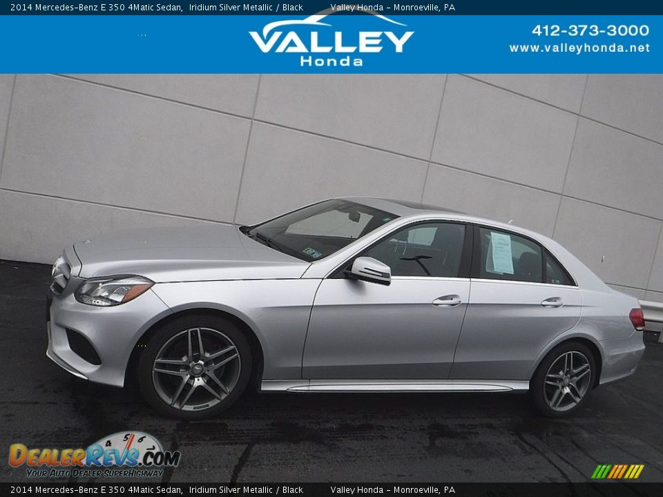 2014 Mercedes-Benz E 350 4Matic Sedan Iridium Silver Metallic / Black Photo #2